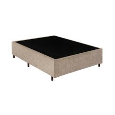 Cama Box Casal 138 Bege Suede - Santo Box