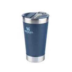 Stanley - Copo Térmico para Cerveja, 473ml, com Tampa, para Bebidas Quentes ou Frias, Navy
