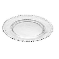 PRATO CRISTAL PEARL 28CM TRANSPARENTE