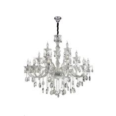 Lustre Maria Thereza Transparente 21 Braços