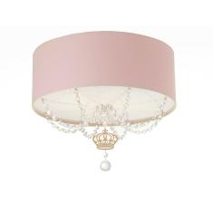 Luminária Infantil Coroa Com Cristal