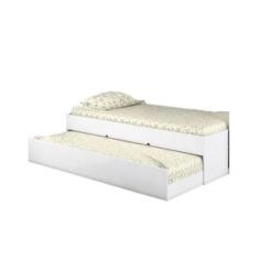 Cama Infantil com Cama Auxiliar Chiara Branco Brilho - Phoenix - Phoen