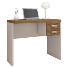 Mesa Com Gaveteiro Escritório 90 Cm Marrom Studio Caemmun