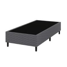 Base Box Solteiro 88x188x38 Cinza Flávia Umaflex