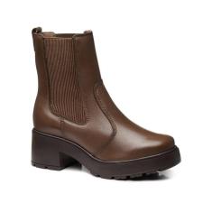 Bota Pegada Couro Tratorado Feminino-Feminino