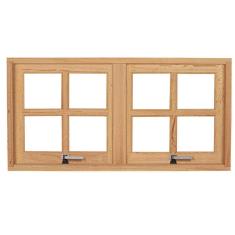 Vitrô Maxiar Esel 2 Folhas Móveis Quadriculado 1,18Mx60Cmx10Cm Cedro Mara