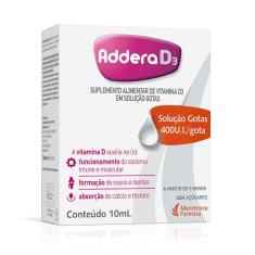 Vitamina D Addera D3 400UI Gotas com 10ml 10ml