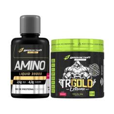 Amino Liquid 480ml Aminoácido Líquido + Trgold Extreme 100G Bodyaction