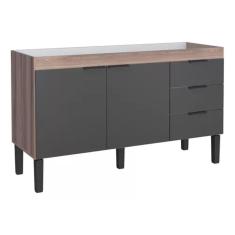 Gabinete Armário Cozinha 1.50 M Flamingo 2 Portas 3 Gavetas -Cozimax
