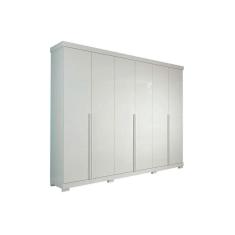 Guarda Roupa Casal 6 Portas E 6 Gavetas C- Pés Guarapari Branco