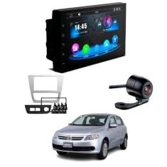 Central Multimídia CarPlay Mp5 2 Din Faaftech 7 Polegadas + Câmera de 
