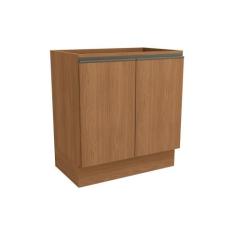 Balcão de Cozinha Modulado Maxxi G744 c/ 2 Portas s/ Tampo 80cm Canela
