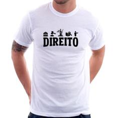Camiseta Direito Símbolos - Foca na Moda, Branco, G