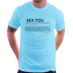 Camiseta Sextou Definição - Foca na Moda, Azul bebê, G