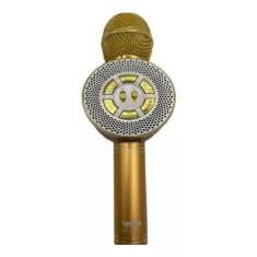 Microfone Bluetooth Sem Fio Karaokê Com Led Fm Mt-1035