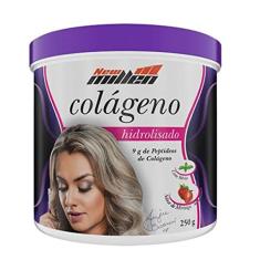 Colágeno Hidrolisado - Morango, New Millen, 250 G