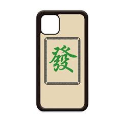 Capa verde mahjong padrão de azulejos para iPhone 12 Pro Max para Apple Mini Mobile Case Shell