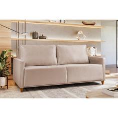 Sofá em Veludo 3 Lugares Angela Yescasa Castor