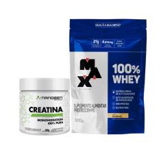 Kit Performance - 100% Whey Max 900g + Creatina Pura 300g-Unissex