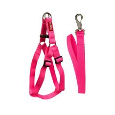 Coleira Peitoral com Guia para Cachorro Modelo Regulagem Traseira - Ca