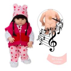 Boneca Reborn Realista Girafa Linda 30 Frases Envio Imediato - Cegonha