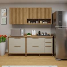 Cozinha Completa Torino com 2 Balcões e 2 Aéreos - Valdemóveis