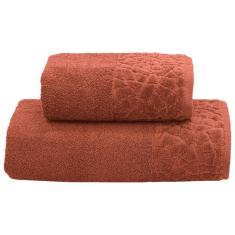 Kit Jogo de Toalhas Dohler 2 Peças Banho e Rosto Confort 500 g/m² 100%