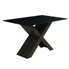 Mesa Dubai 1,35m Dobuê Castanho / Black, Castanho / Black