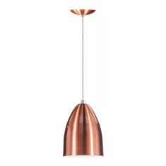 Lustre Pendente Luminária Cone de Alumínio New Cobre - MARRYLUZ