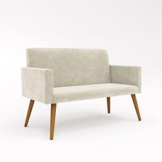 Sofá Namoradeira 2 Lugares - Balaqui Decor Cor:bege