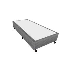 Cama Box Base Universal Solteiro Poli Tecido Gray (88x188x27) - Castor