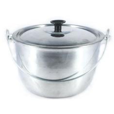 Caldeirão de Alumínio Polido Alça Galvanizada 20cm - DIVIFORTE