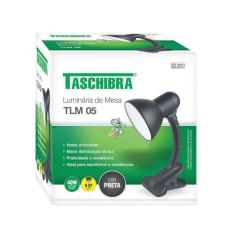 Luminária De Mesa Taschibra Tlm 05 E27 Bivolt Preto, Bivolt