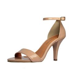 Sandália Salto Alto Fino Luiza Sobreira Verniz Nude Mod. 2171