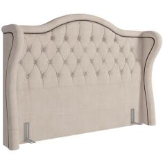 Cabeceira Cama Box Casal King 195cm P05 Lisboa Creme