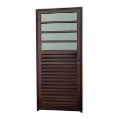 Porta de Cozinha Super Vidro Boreal 210cm X 86cm Brimak Abertura Direi