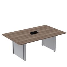 Mesa de Reunião 2000x1200 Mrcpb2012pp Walnut/Cinza