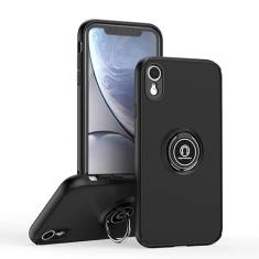 ymxdmd É especialmente projetada para iPhone XR antiarranhões, anti-impressão digital, suporte de anel giratório de 360° embutido, capa magnética sólida e durável, adequada para iPhone XR 6,1