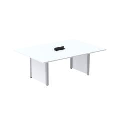 Mesa de Reunião 2000x1200 Mrcpb2012pp Branco/Cinza