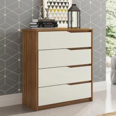 Cômoda 4 Gavetas Atria Amendola/off White Demobile