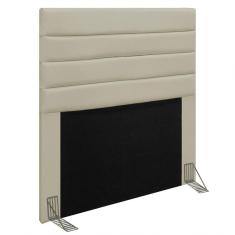 Cabeceira Cama Box Solteiro 90cm Rubi D10 Corano Bege