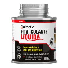 Fita Isolante Líquida Preta 200 ml Quimatic BD1, 200ml