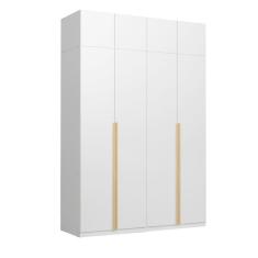 Guarda-roupa Modulado 4 Peças 8 Portas Jade Cabecasa Madeiramadeira Branco Fosco