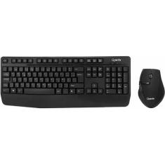 Teclado e Mouse Sem Fio Quanta QTKTM12 - Preto (Portugues)