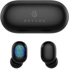 Haylou GT1 True Wireless Earbuds Bluetooth 5.0 Sport HD Stereo Touch Control IPX5 À Prova D' Água Conexão Rápida Mini Case (Apenas 30g) Total 12 Horas de Reprodução (Preto)