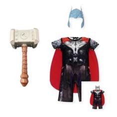 FANTASIA INFANTIL THOR 2 MÁSCARAS e MARTELO 2 A 12 ANOS - SGB MODAS, G