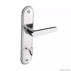 Fechadura Para Banheiro Aço Zamac Concept 402 Com Espelho Pado Cromado