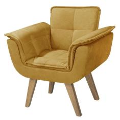 Poltrona Opalla New Base Palito amarelo