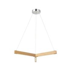 Pendente Kavas LED, 24W, Luz amarela 3000K, TNG, Madeira, Bivolt, Avant