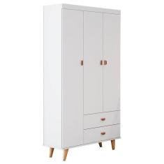 Quarto de Bebê Duda com Berço Americano Ludmila Branco Acetinado Bétula - Carolina